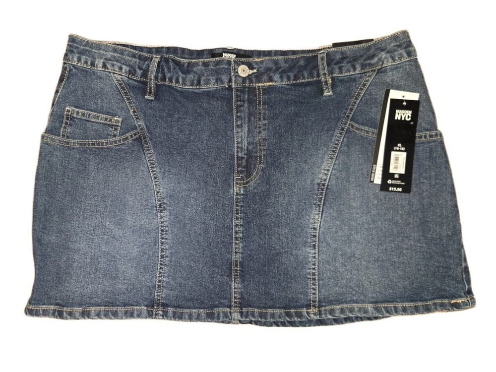 Denim Skirt Tined Indigo Size S (4-6)